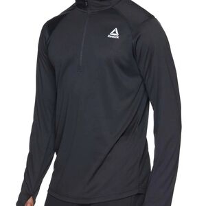 Reebok Black 3/4 Zip Active Pullover - S